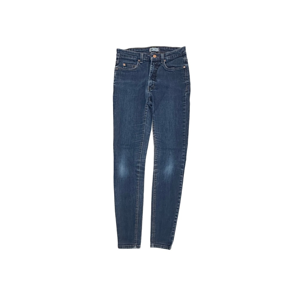 Dickies Skinny Jeans Womens 6 RG Dark Blue Denim Mid Rise Stretch FD145RNB
